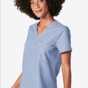 Figs Heather indigo scrub top Cantina style M